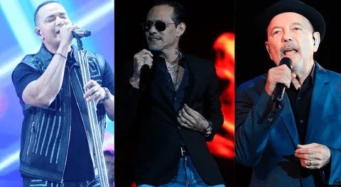 Noche histórica para los amantes de la salsa: Víctor Manuelle, Marc Anthony y Rubén Blades brillan juntos por primera vez en el Perú