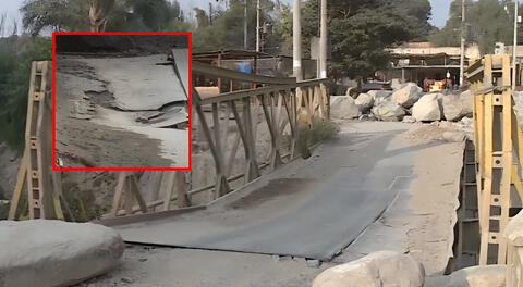 Habitantes de Manchay arriesgan sus vidas tras cruzar a diario puente a punto de colapsar: fue cerrado hace más de un año