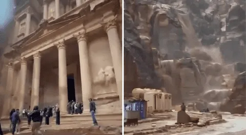 Tragedia en Petra: dos turistas belgas muertos y más de 1.800 evacuados por intensas lluvias en Jordania