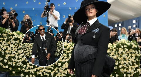 Rihanna confirma su nuevo embarazo en la Met Gala: espera su tercer bebé con A$AP Rocky