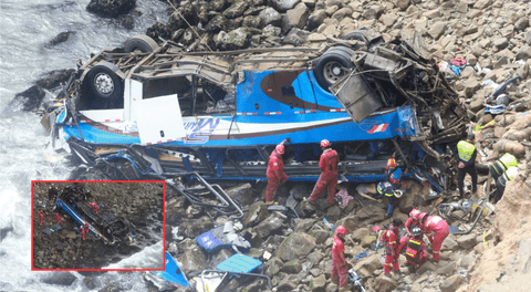 El accidente de bus más trágico de la historia del Perú: cayó a un inmenso abismo en Pasamayo y murieron 52 personas