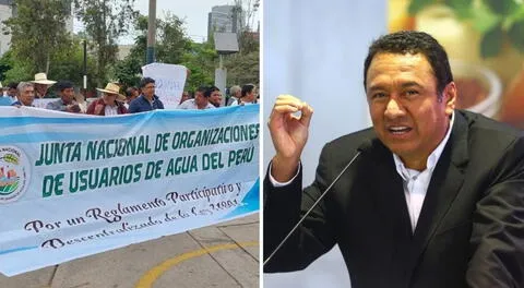 Junta de Usuarios de Agua del Perú exige la salida del ministro Ángel Manero y del jefe de la ANA