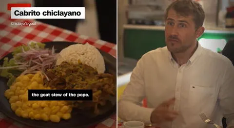 La insólita reacción de un periodista de la CNN tras probar el plato favorito del Papa León XIV en Chiclayo: "Sabe al Cielo"