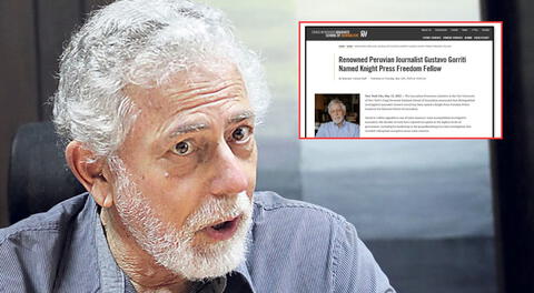 Gustavo Gorriti es nombrado Knight Fellow para la libertad de prensa: "Representa un gran estímulo para mí"