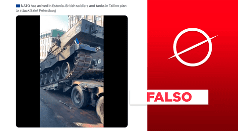 La OTAN no desembarcó soldados y tanques en Estonia para planear ataque en San Petersburgo, Rusia