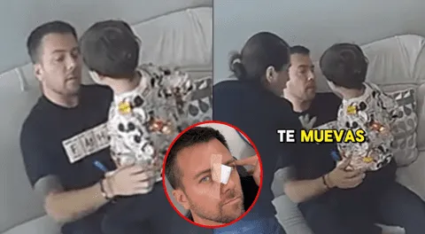 Julián Zucchi muestra el preciso momento de su accidente en casa de Yiddá Eslava y la reacción de la actriz: "Una cicatriz más"
