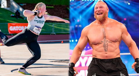 Mya, la hija de Brock Lesnar que arrasa con la competencia en el atletismo universitario de Estados Unidos