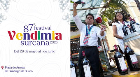 Celebra la Vendimia de Surco 2025: evento gratuito con vinos, comida y música en vivo para disfrutar en familia, ¿cuándo inicia?