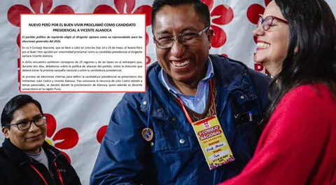 Elecciones 2026: Verónika Mendoza desiste y Vicente Alanoca es anunciado como el candidato presidencial de Nuevo Perú