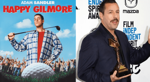 Adam Sandler regresa como 'Happy Gilmore' en una esperada secuela de Netflix con Bad Bunny, Eminem y más estrellas
