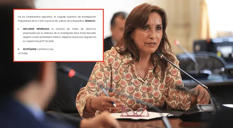 Dina Boluarte: Poder Judicial rechaza anular denuncia constitucional por desactivar el Eficcop