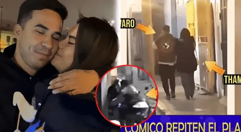 Thamara Gómez es ampayada con cómico ambulante Álvaro Aurora en actitud cariñosa tras escandalosa ruptura
