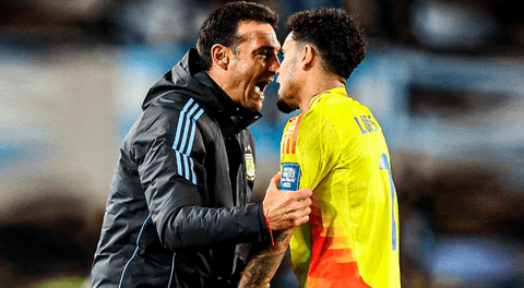 Luis Díaz revela qué le dijo Scaloni al zamaquearlo tras el gol de Argentina: "Me vio muy enojado"