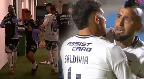 Arturo Vidal pierde los papeles y se pelea con su propio arquero de Colo-Colo: lo fue a buscar a los camerinos