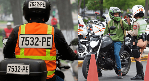 Desde este fecha, motociclistas deberán llevar chalecos con placa y cascos certificados, según el MTC