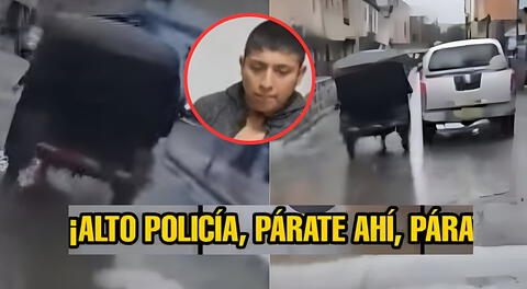 Policías protagonizan intensa persecución a balazos y detenido se justifica: "Hay mucha moto, mucha competencia"