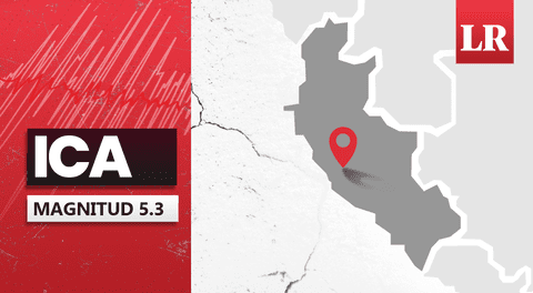 Temblor de magnitud 5.3 se sintió en Ica hoy, según IGP