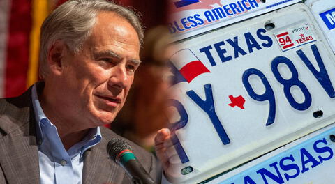 La ley firmada en Texas: Greg Abbott cambia las placas de los vehículos, decisión que puede afectar a conductores