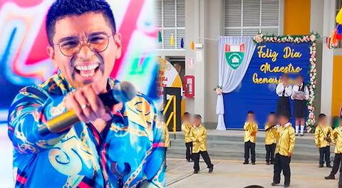 Escolares de colegio en Piura roban corazones con imitación del Grupo 5 por el Día del Maestro: “Tiembla Christian Yaipén”