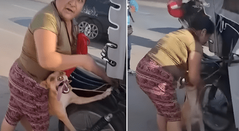 Chiclayo: vecinos denuncian que perrito fue arrastrado tras ser atado a una mototaxi en movimiento