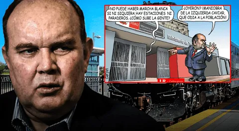 Trenes sin marcha blanca: Carlincatura retrata el fracaso de las locomotoras que López Aliaga trajo de Estados Unidos