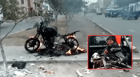 Ladrón fue atrapado y linchado por vecinos en SMP: ciudadanos incendiaron su motocicleta