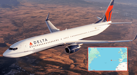 En medio de una isla remota del Atlántico, un avión tuvo que aterrizar de emergencia tras detectar fallas en uno de sus motores