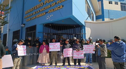 Pobladores protestan tras liberación de policías implicados en robo y secuestro de empresario