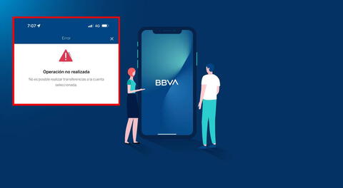 Aplicativo móvil del BBVA se cayó hoy lunes 14 de julio: "Tenemos una intermitencia"