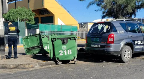 Abandonan feto en contenedor de basura en Arequipa