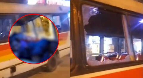 Atacan cinco unidades de la línea 'D' al mismo tiempo en San Juan de Miraflores: buses llevaban pasajeros