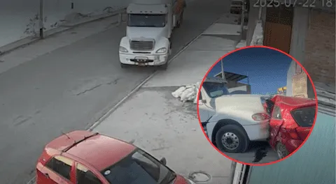 Chofer pierde la pierna tras impacto de tráiler contra su auto en Arequipa: camión se había despistado