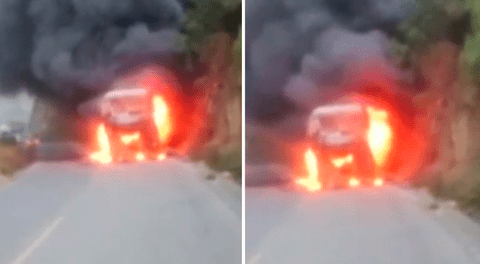 Bus de orquesta musical arde en llamas en Chimbote: músicos se salvaron de morir, pero perdieron todos sus instrumentos