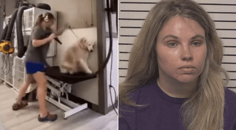 Mujer es captada golpeando a varios perritos en una veterinaria y ahora enfrenta cargos por crueldad animal en EE.UU.