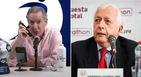 Eddie Fleischman y Antonio García Pye, asesor de Universitario, protagonizan tensa charla sobre competencia desleal: "Déjame terminar"