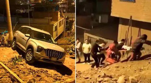 Delincuentes lo balean en su auto y cae por una pendiente en VMT: víctima permanece en UCI