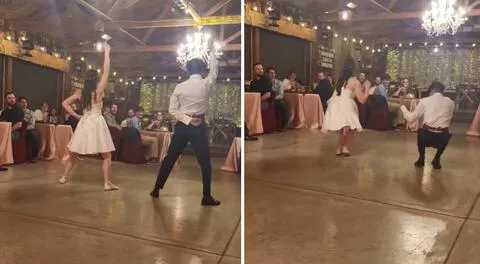 Pareja se casa y hace coreografía de anime 'Mashle' frente a invitados: "Mucho ambiente para la familia"
