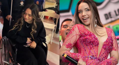 Alondra Huarac es retirada en silla de ruedas en plena grabación de su programa por problemas de salud