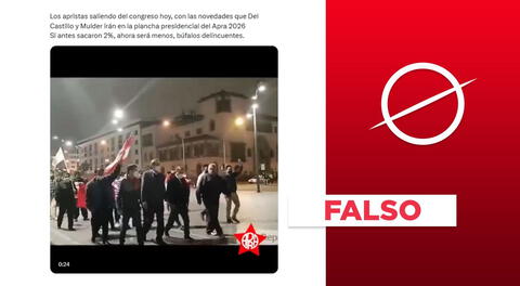 Video no expone una marcha de simpatizantes del APRA con miras a las elecciones generales de 2026