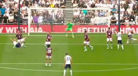 Oliver Sonne no pudo hacer nada ante Richarlison: el espectacular golazo de tijera del brasileño para Tottenham ante Burnley