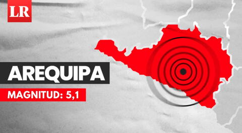 Fuerte temblor de magnitud 5,1 se sintió en Arequipa hoy, según IGP