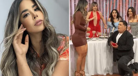 Alfredo Benavides sorprende al ‘pedirle matrimonio’ a Gabriela Serpa en pleno programa: "Lo que más anhelo es estar a tu lado"
