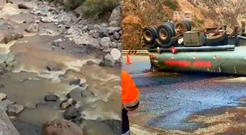 Camión con petróleo se vuelca en la Carretera Central y derrama combustible en el río Rímac: empresa no contaba con permisos