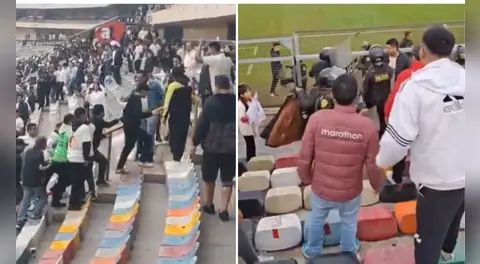 Clásico Universitario vs Alianza Lima: videos muestran a presuntos hinchas ''infiltrados'' siendo retirados del Estado Monumental previo al partido