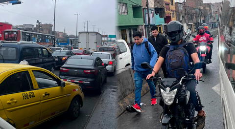 Reaperturan tránsito en Vía Evitamiento tras cierre por paso de vehículos oficiales: pasajeros y vehículos quedaron varados