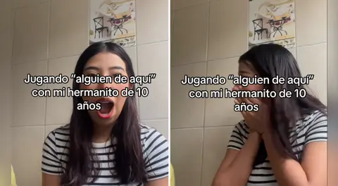 Joven mexicana es 'delatada' en reto de TikTok por su hermanito: "Ibas ganando hasta que tu hermano empezó a hablar"