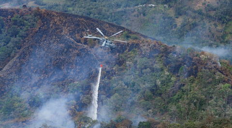 Este año se han registrado 475 incendio forestales, según el Indeci