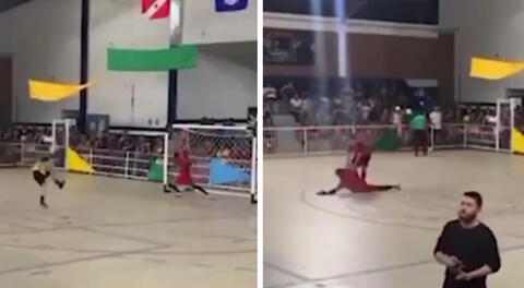 Arquero de futsal murió tras atajar penal en torneo amateur de Brasil: celebró y se desplomó en la cancha
