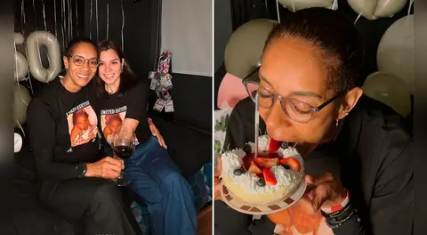 Leyla Chihuán se emociona con tremendo regalo de su novia por sus 50 años: así la sorprendió la joven