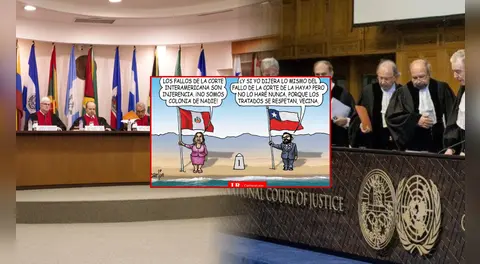 ¡Los tratados se respetan!: Carlincatura compara escenarios de los fallos de la Corte IDH y Corte de la Haya